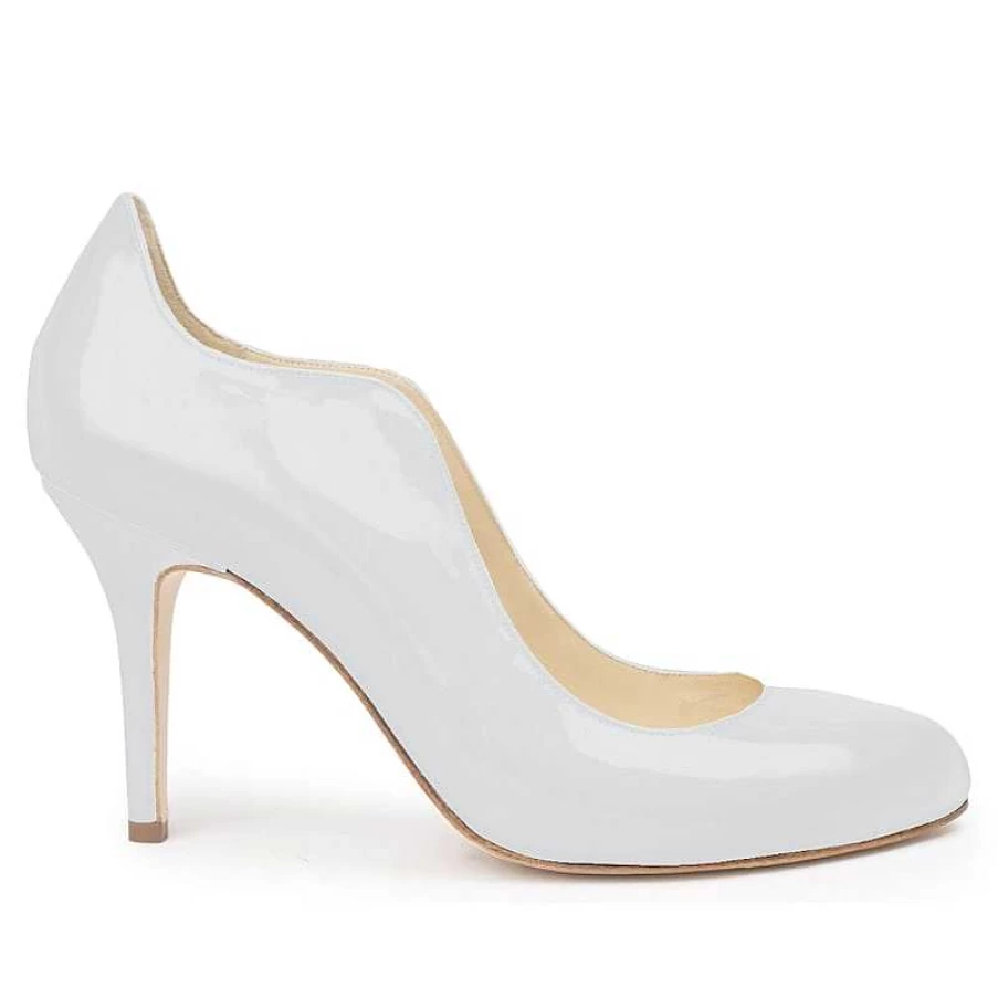 Chamberlan Women's White Bagatelle Pumps - Elegant Casual Shoes by Dunes