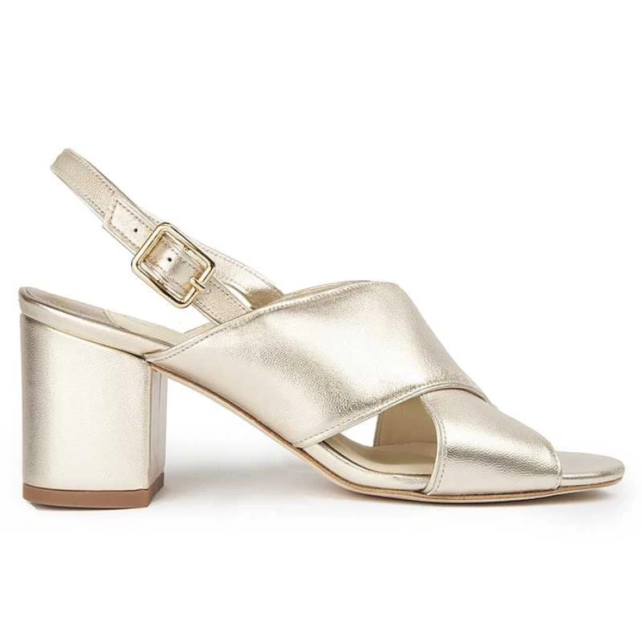 Chamberlan Women's Tres Beau Rivage Champagne Sandals - Elegant Comfort & Style