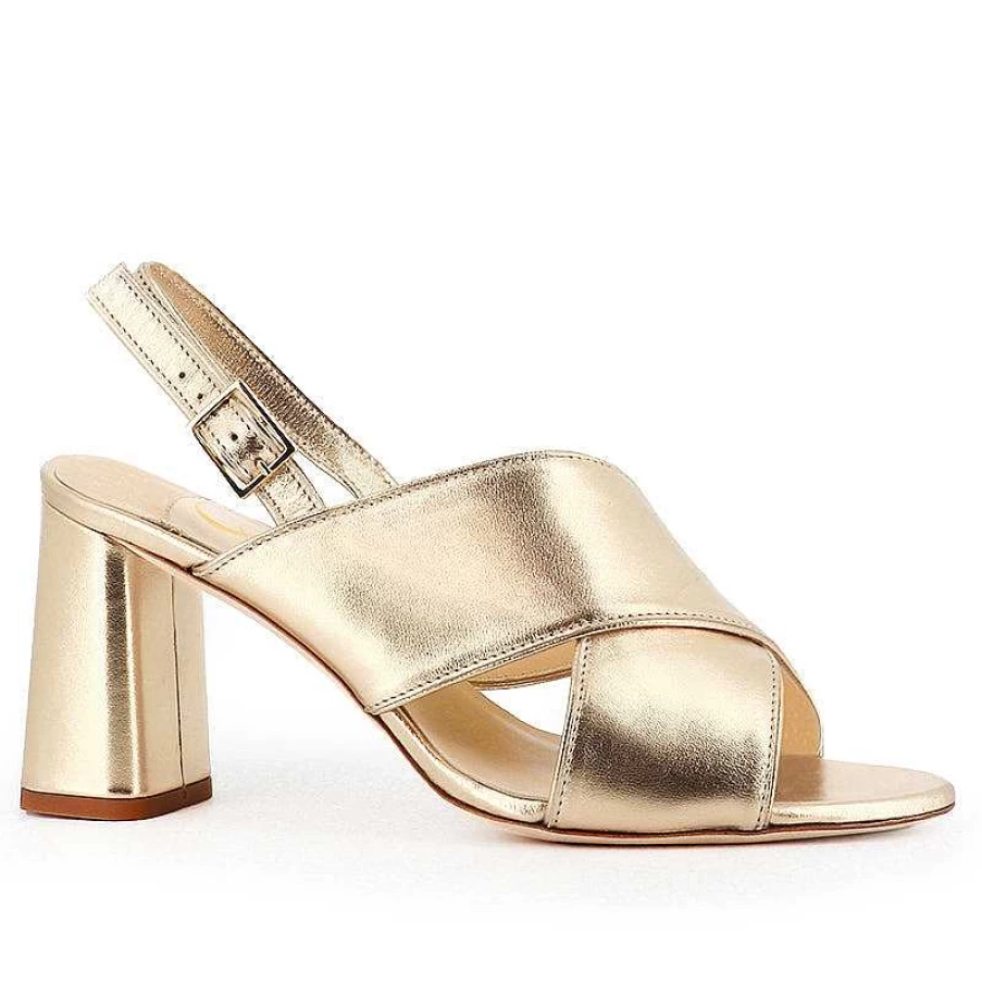 Chamberlan Women's Tres Beau Rivage Champagne Sandals - Elegant Comfort & Style