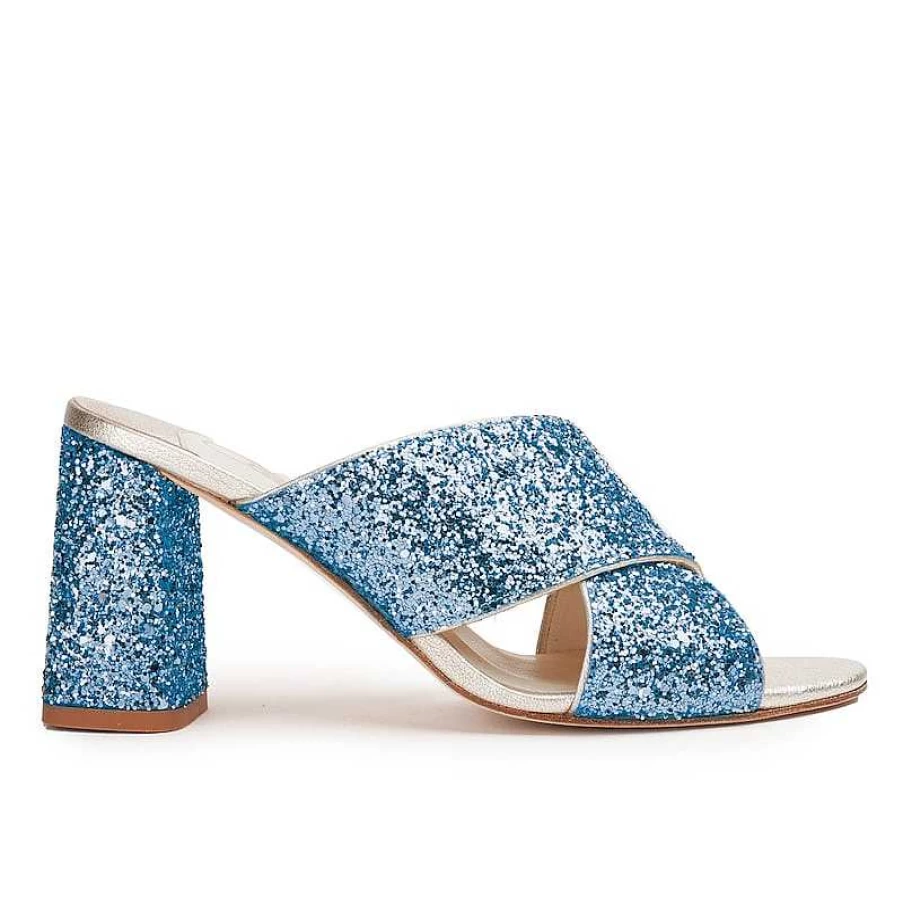Chamberlan Women's Beau Rivage Aquamarine Mules | Comfortable Slip-On Shoes