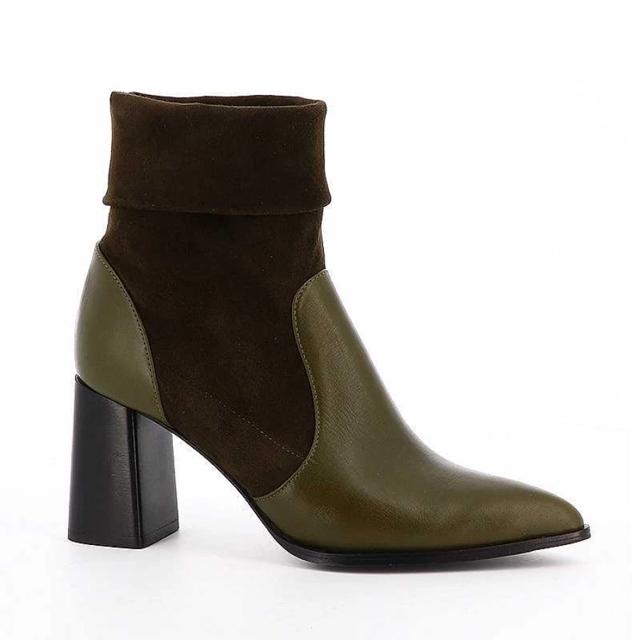 Chamberlan Women's Artemis Olive Ankle Boots – Stylish & Comfortable Footwear