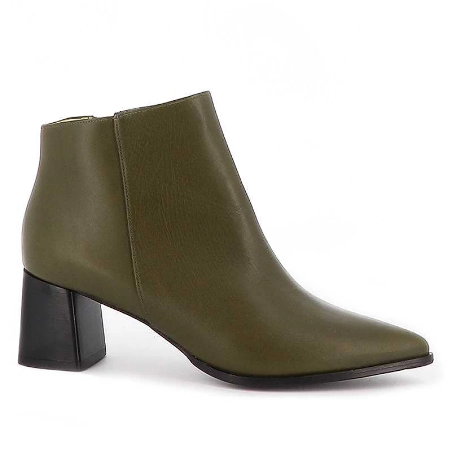 Chamberlan Women's Alma Olive Ankle Boots - Stylish Comfort for Everyday Wear