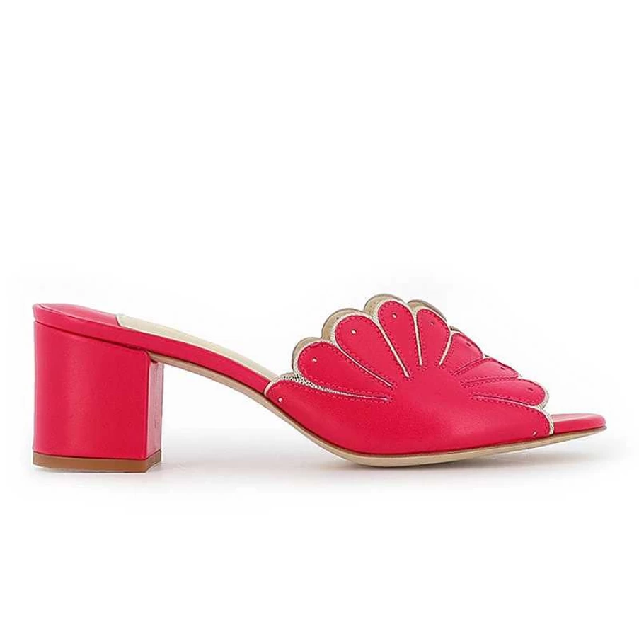 Chamberlan Women's Cabourg Pink Glam Mules - Stylish Comfort Slide Sandals