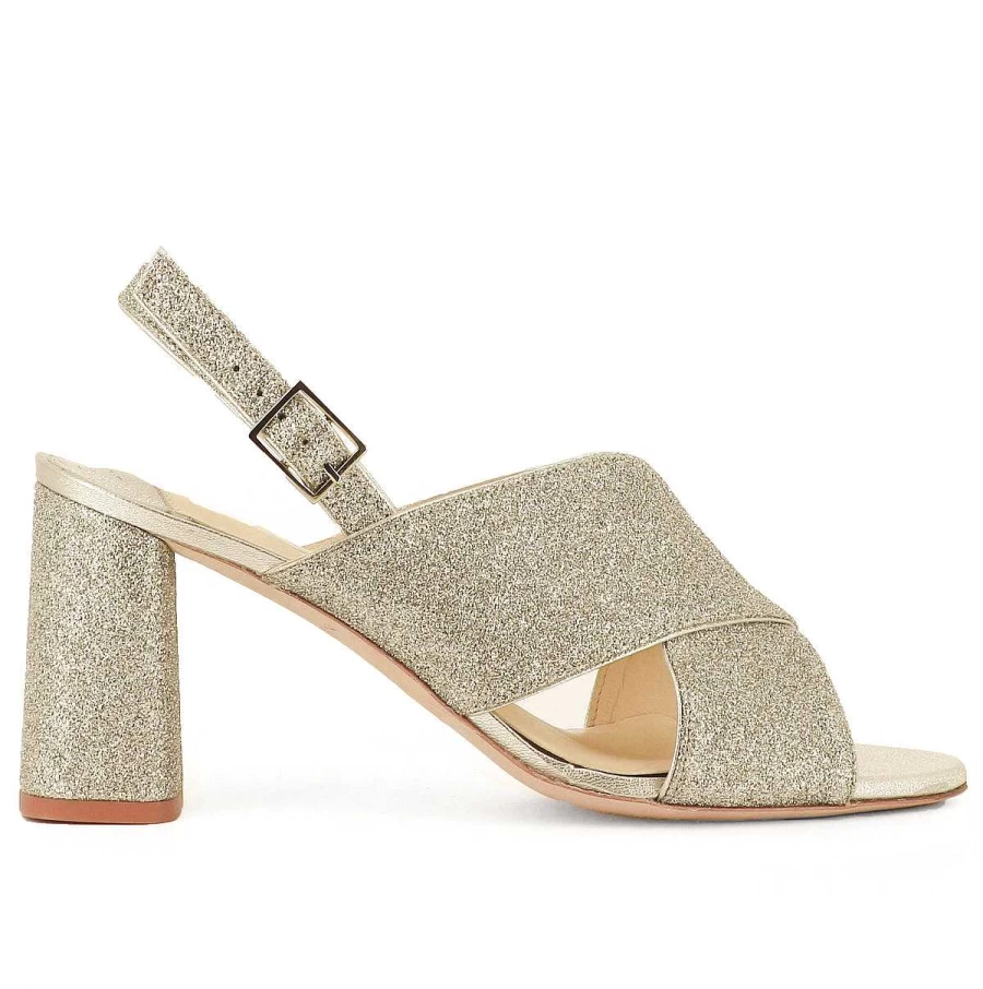 Chamberlan Women's Tres Beau Rivage Champagne Sandals - Elegant Comfort & Style