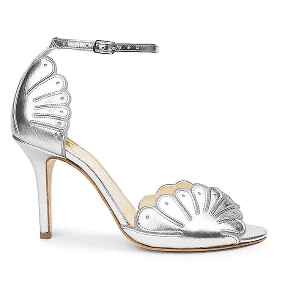 Chamberlan Women's Cabourg Silver Gladiator Sandals – Elegant Summer Footwear