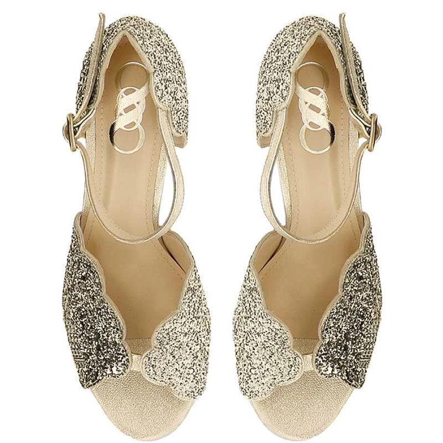 Chamberlan Women's Miss Palmyre Champagne Sandals | Elegant Comfort Footwear