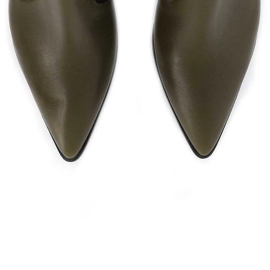 Chamberlan Women's Artemis Olive Ankle Boots – Stylish & Comfortable Footwear