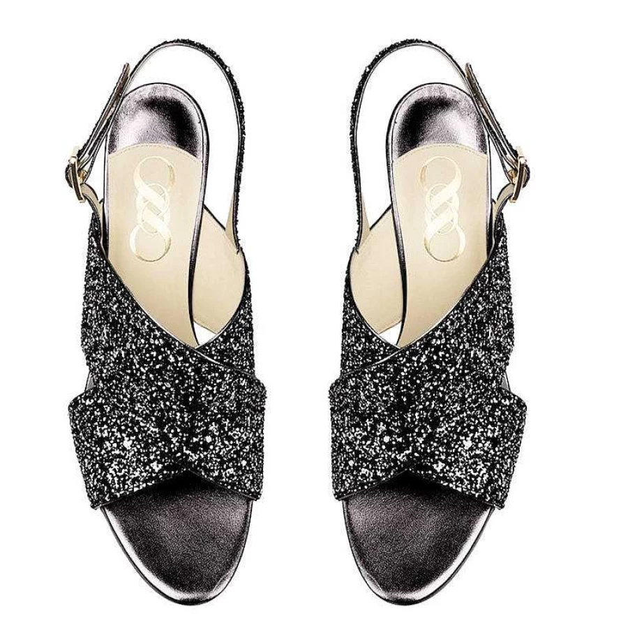 Chamberlan Women's Tres Beau Rivage Sandals in Black C'Est Noir - Stylish Comfort for Every Occasion