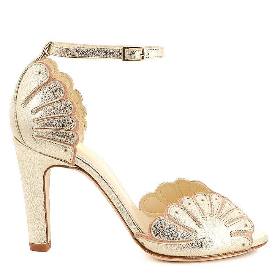 Chamberlan Women's Cabourg Champagne Sandals - Elegant & Comfortable Dress Sandals
