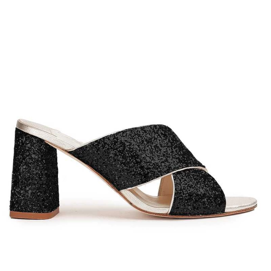 Chamberlan Women's Beau Rivage Mules in Black - C'Est Noir Style