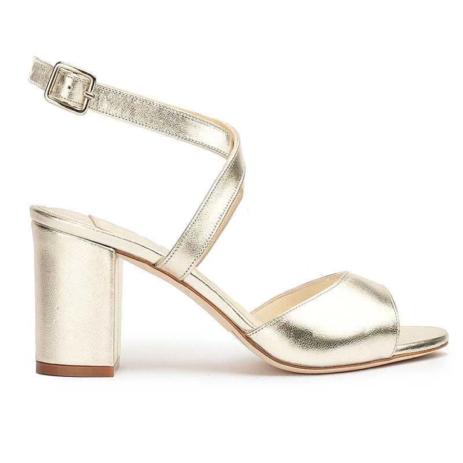 Chamberlan Women's Pompidou Champagne Sandals – Elegant Comfort & Style