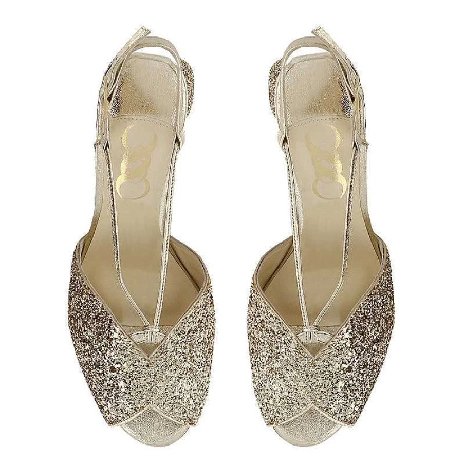 Chamberlan Women's Eleonore Champagne Sandals – Elegant & Comfortable Footwear
