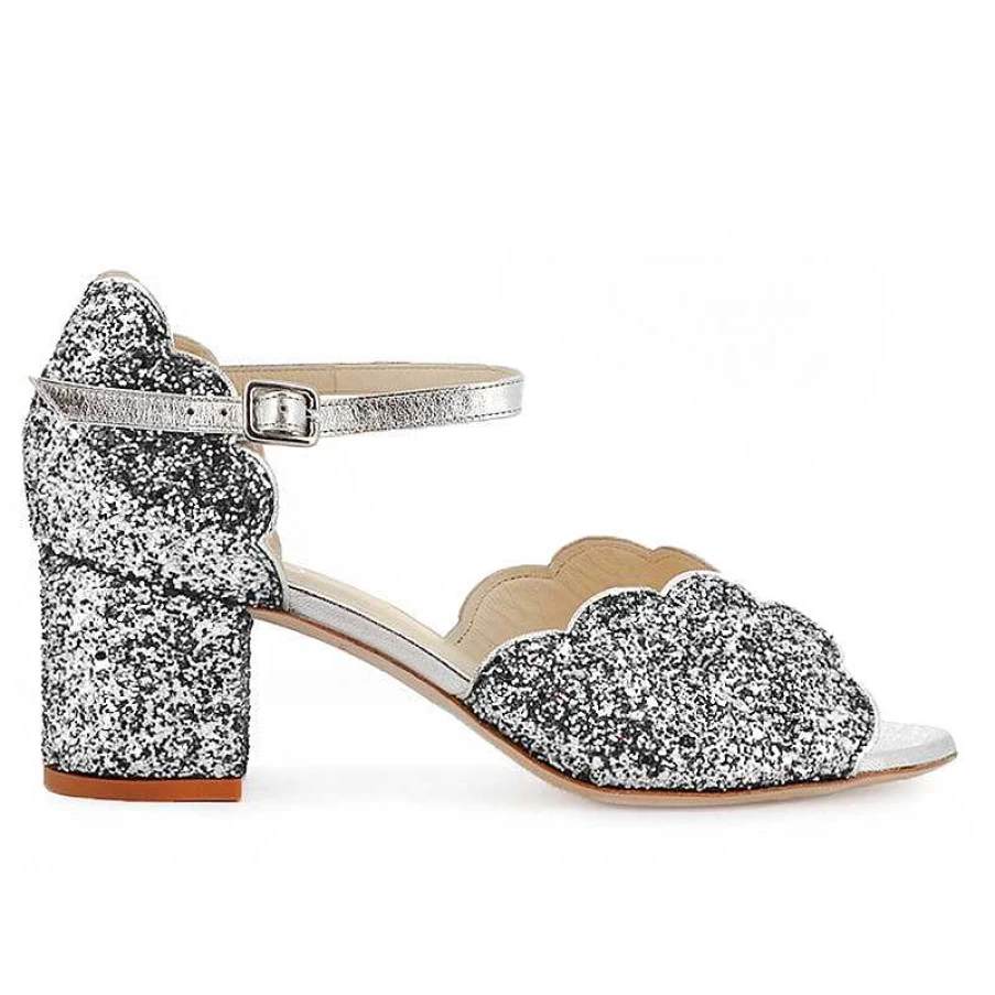 Chamberlan Women's Miss Palmyre Silver Sandals – Elegant & Comfortable Footwear