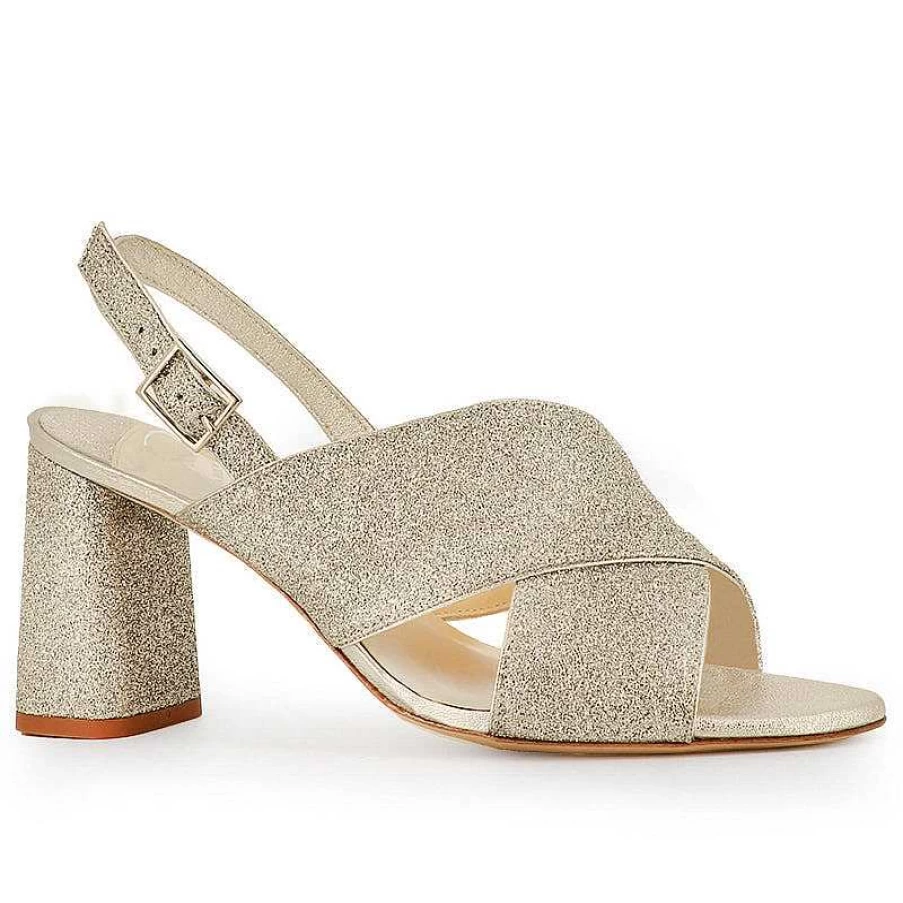 Chamberlan Women's Tres Beau Rivage Champagne Sandals - Elegant Comfort & Style