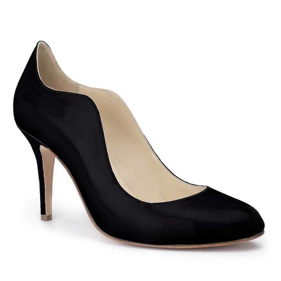 Chamberlan Women's Black Bagatelle Pumps - C'Est Noir Elegant Heels