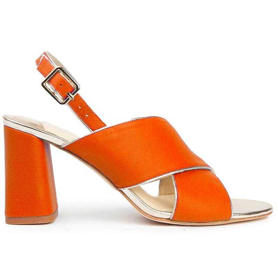 Chamberlan Women's Tres Beau Rivage Orange Sandals – Stylish Comfort for Summer
