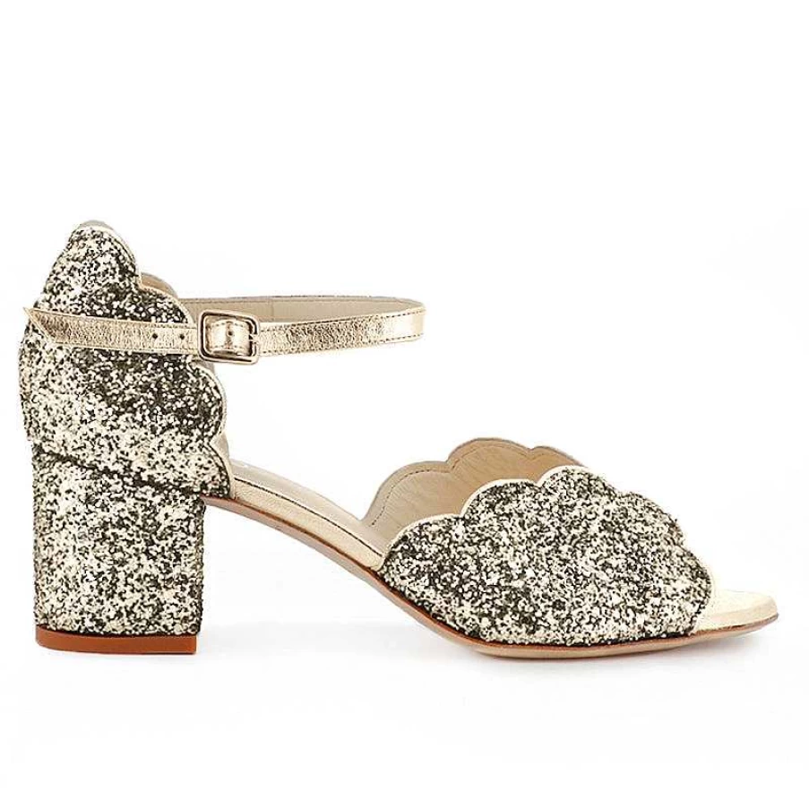 Chamberlan Women's Miss Palmyre Champagne Sandals – Elegant Comfort & Style