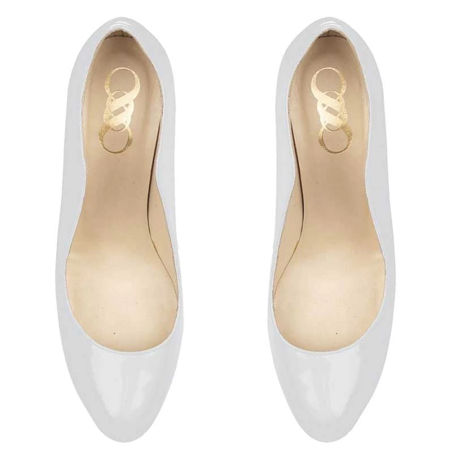 Chamberlan Women's White Bagatelle Pumps - Elegant Casual Shoes by Dunes
