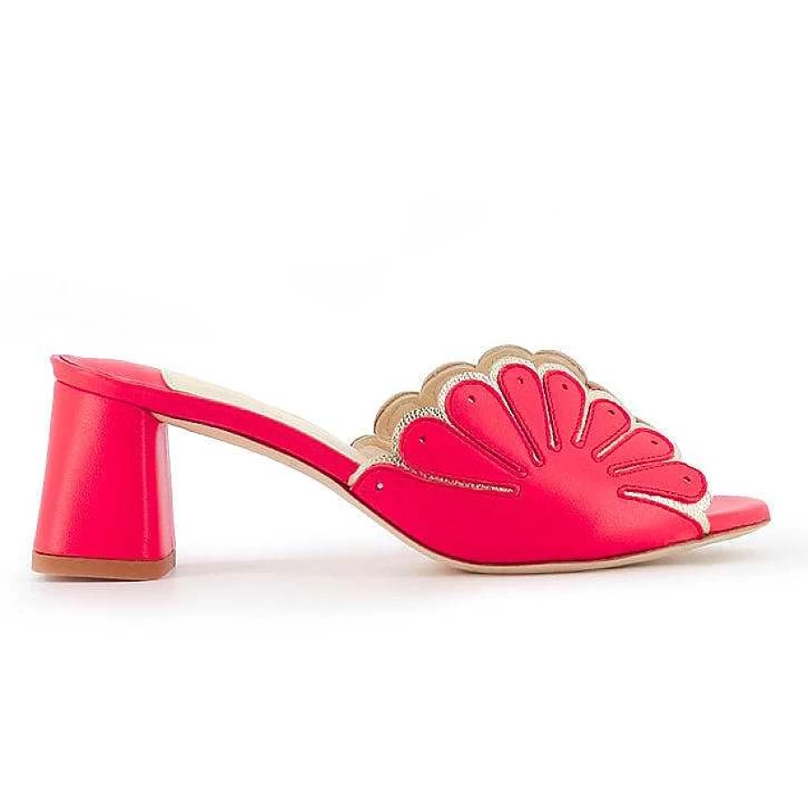 Chamberlan Women's Cabourg Pink Glam Mules - Stylish Comfort Slide Sandals