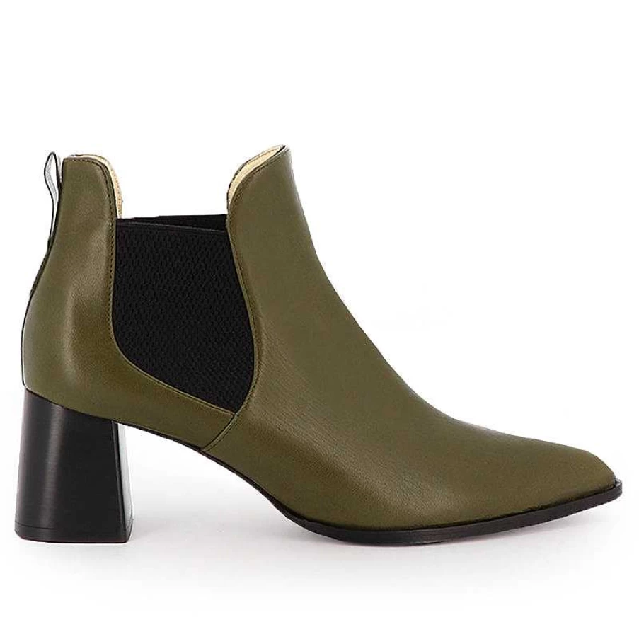 Chamberlan Women's Dumas Olive Ankle Boots – Stylish & Comfortable Booties for Everyday Wear