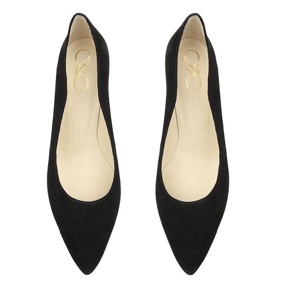 Chamberlan Women's Burdigala Noir Black Pumps - C'Est Noir Elegant Heels
