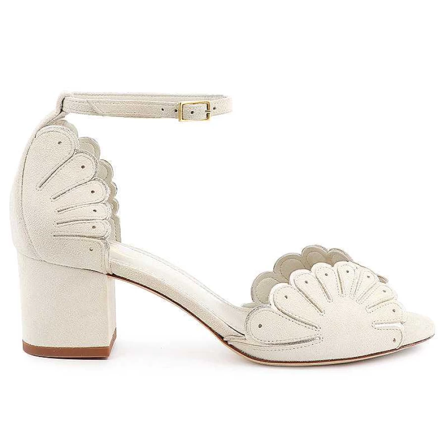 Chamberlan Women's Cabourg White Sandals - Elegant Dunes Collection