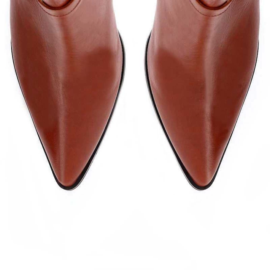 Chamberlan Women's Marceau Cognac Ankle Boots - Stylish Leather Booties for Women