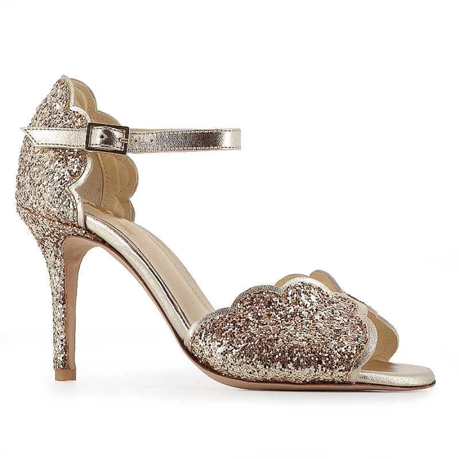 Chamberlan Women's Miss Palmyre Champagne Sandals - Elegant Comfort & Style