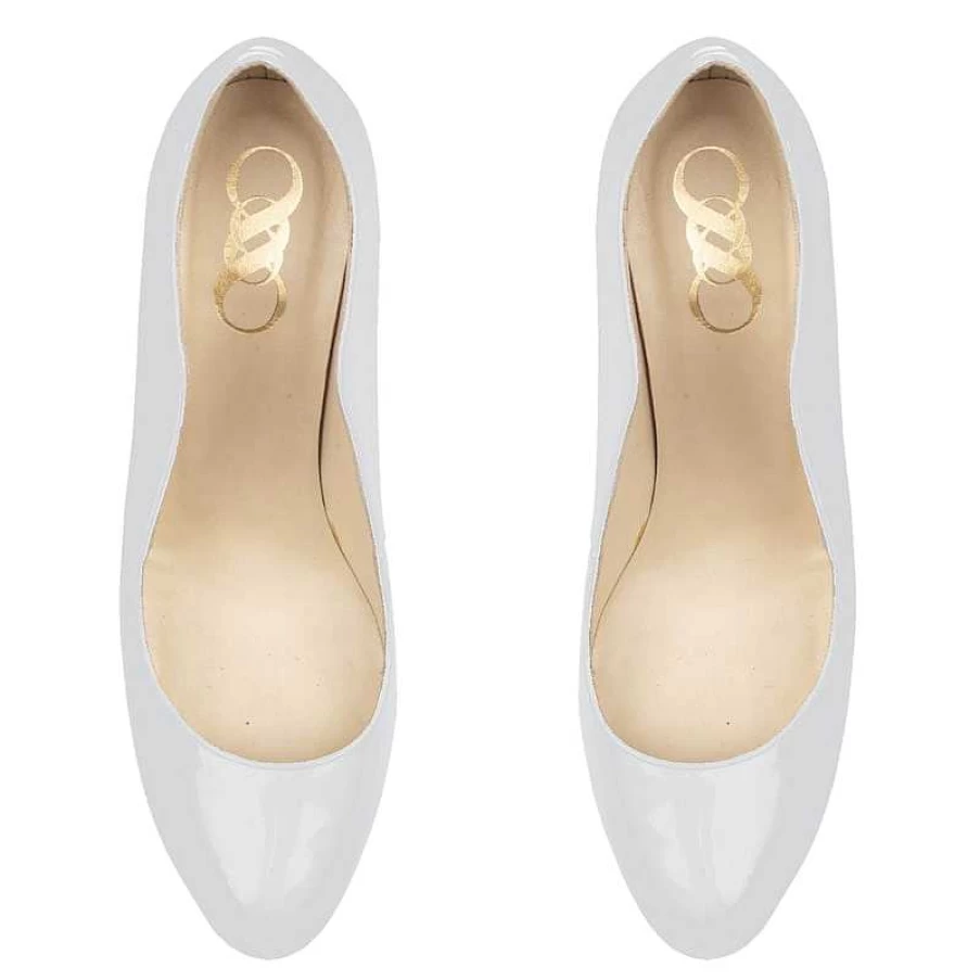 Chamberlan Women's White Bagatelle Pumps - Elegant Dunes Collection