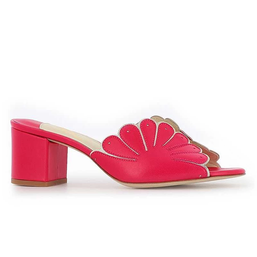 Chamberlan Women's Cabourg Pink Glam Mules - Stylish Comfort Slide Sandals
