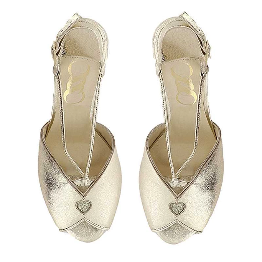 Chamberlan Women's Champagne Sandals - Elegant Pauc Design for Comfort and Style