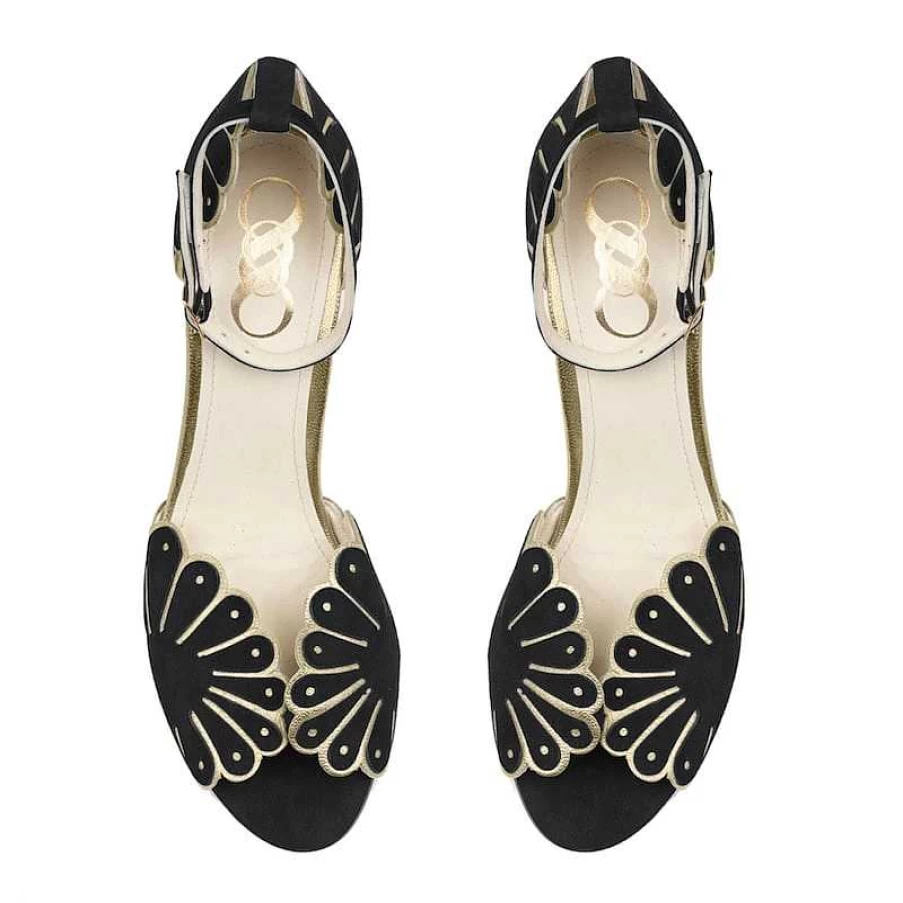 Chamberlan Women's Cabourg Noir Black Sandals | C'Est Noir Style