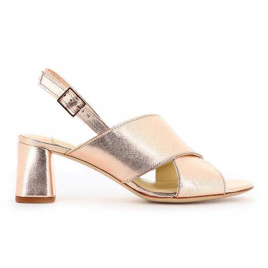 Chamberlan Women's Tres Beau Rivage Rose Gold Sandals - Elegant Comfort for Every Occasion
