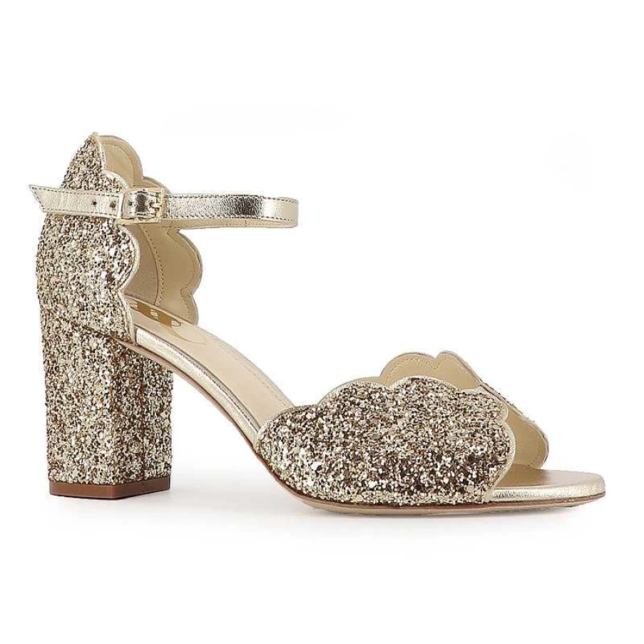 Chamberlan Women's Miss Palmyre Champagne Sandals – Elegant Comfort & Style