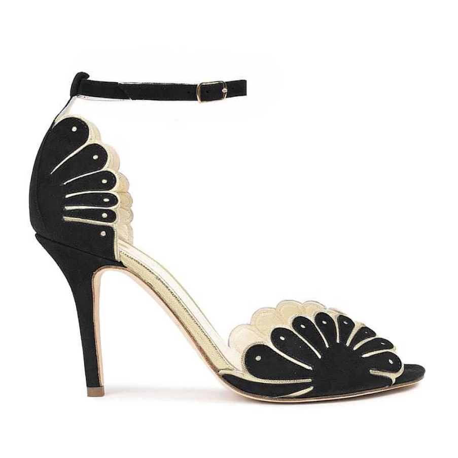Chamberlan Women's Cabourg Noir Black Sandals | C'Est Noir Style