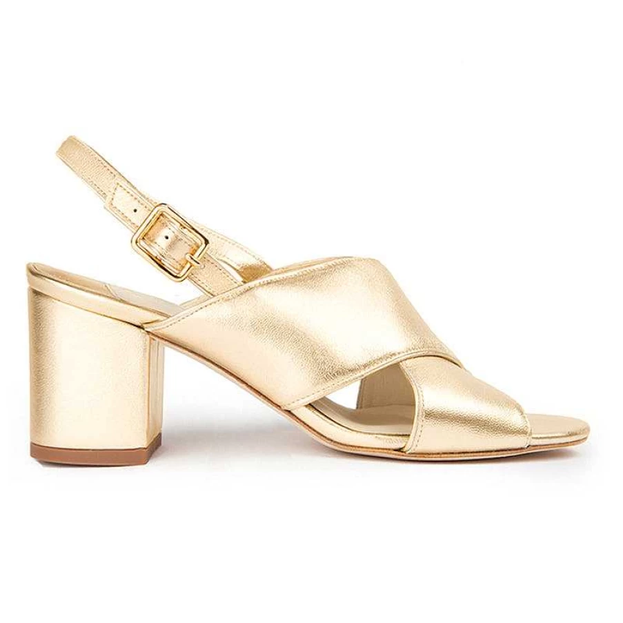 Chamberlan Women's Tres Beau Rivage Sandals in Yellow Gold | Stylish Comfort Footwear