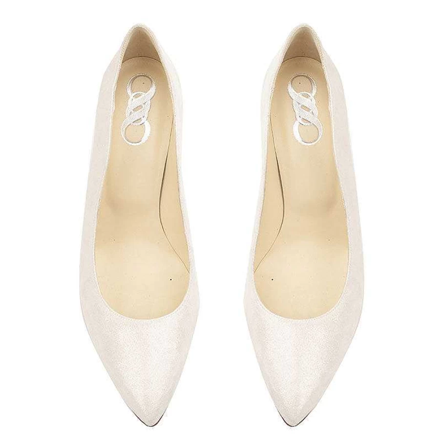 Chamberlan Women's Burdigala White Des Dunes Pumps - Elegant Sandals for Women