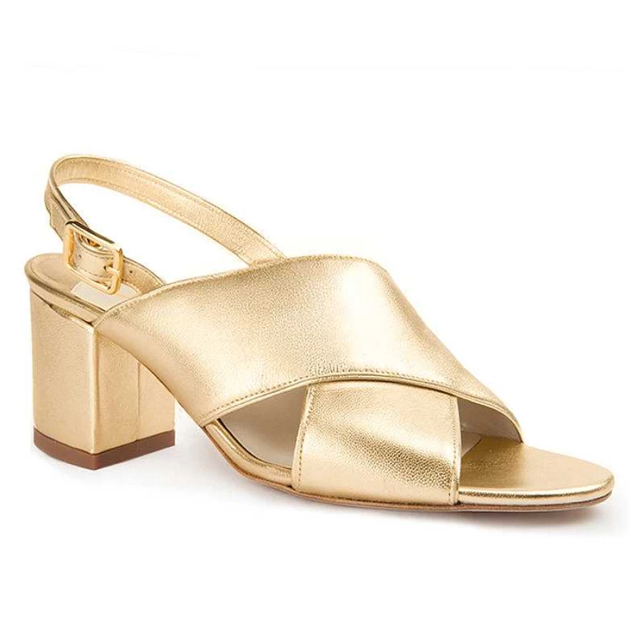 Chamberlan Women's Tres Beau Rivage Sandals in Yellow Gold | Comfortable Beach Footwear