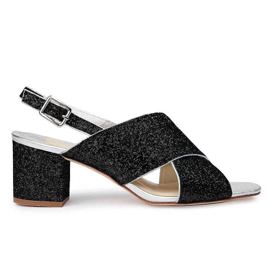 Chamberlan Women's Tres Beau Rivage Sandals in Black C'Est Noir - Stylish Comfort for Everyday Wear