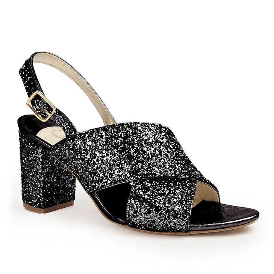 Chamberlan Women's Tres Beau Rivage Sandals in Black C'Est Noir - Stylish Comfort for Every Occasion