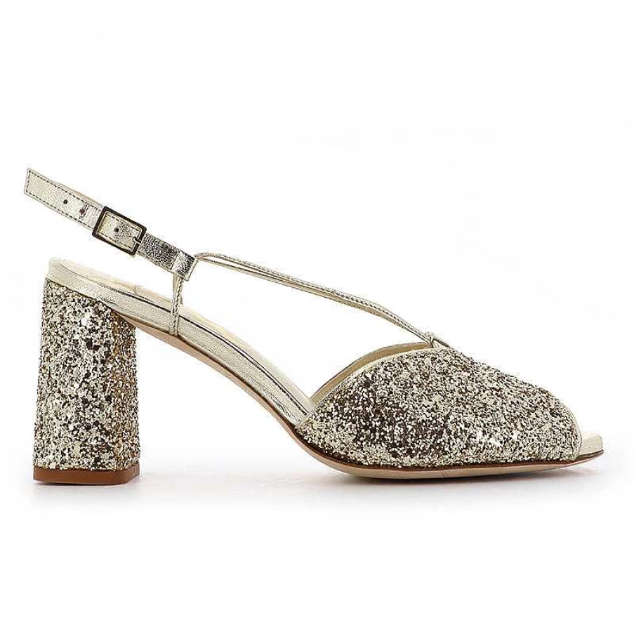 Chamberlan Women's Eleonore Champagne Sandals – Elegant Comfort & Style