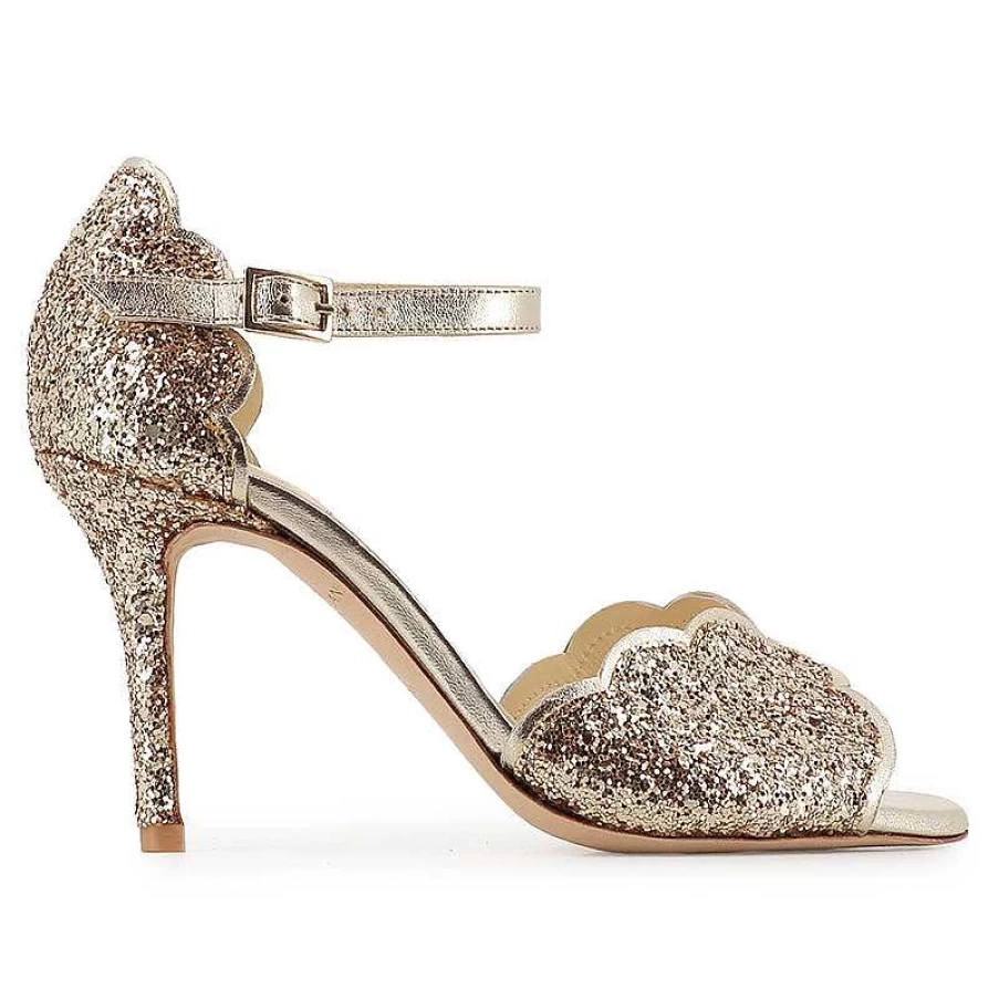 Chamberlan Women's Miss Palmyre Champagne Sandals – Elegant & Comfortable