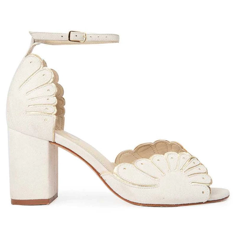 Chamberlan Women's Cabourg White Sandals – Stylish & Comfortable Dunes Collection