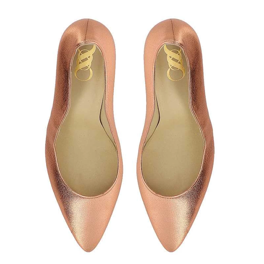 Chamberlan Women's Burdigala Rose Gold Pumps - Elegant High Heel Shoes for Women