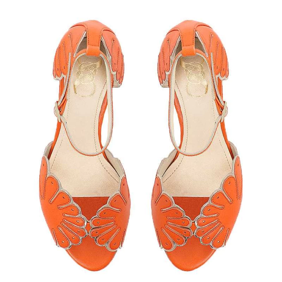 Chamberlan Women's Cabourg Orange Sandals | Comfortable & Stylish Summer Footwear