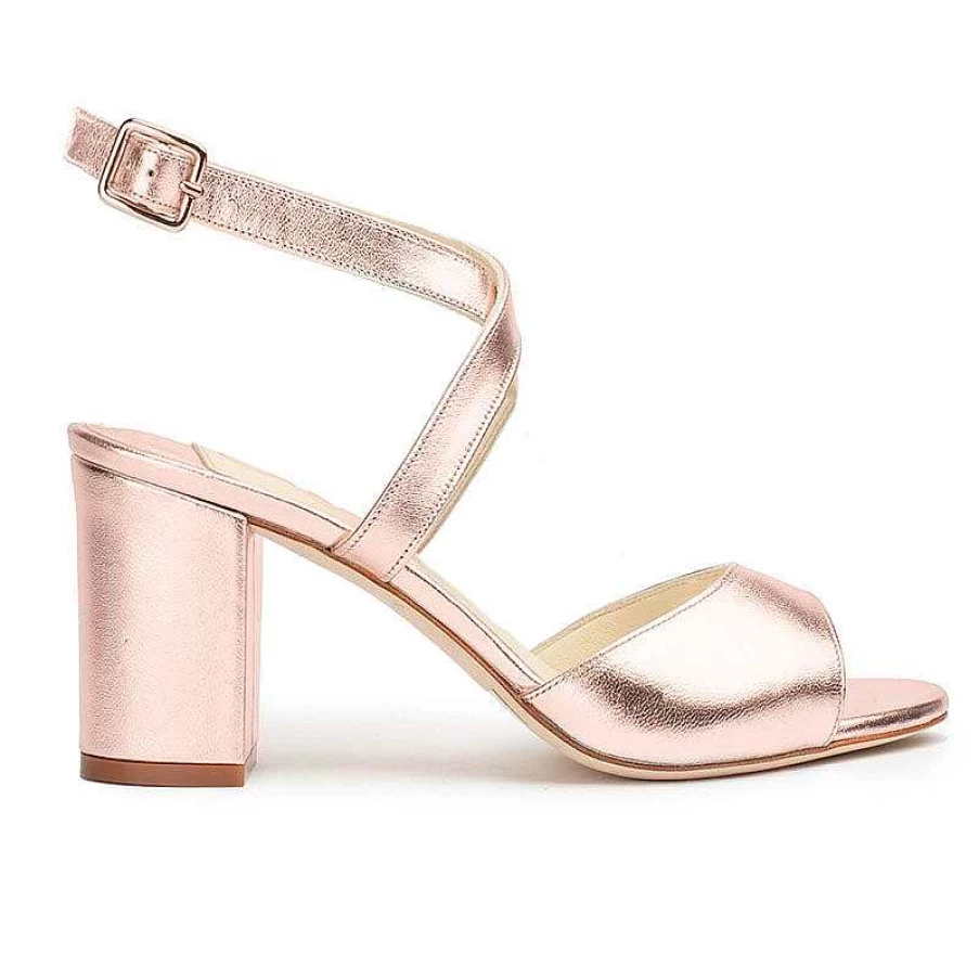 Chamberlan Women's Pompidou Rose Gold Sandals – Elegant Comfort for Every Occasion