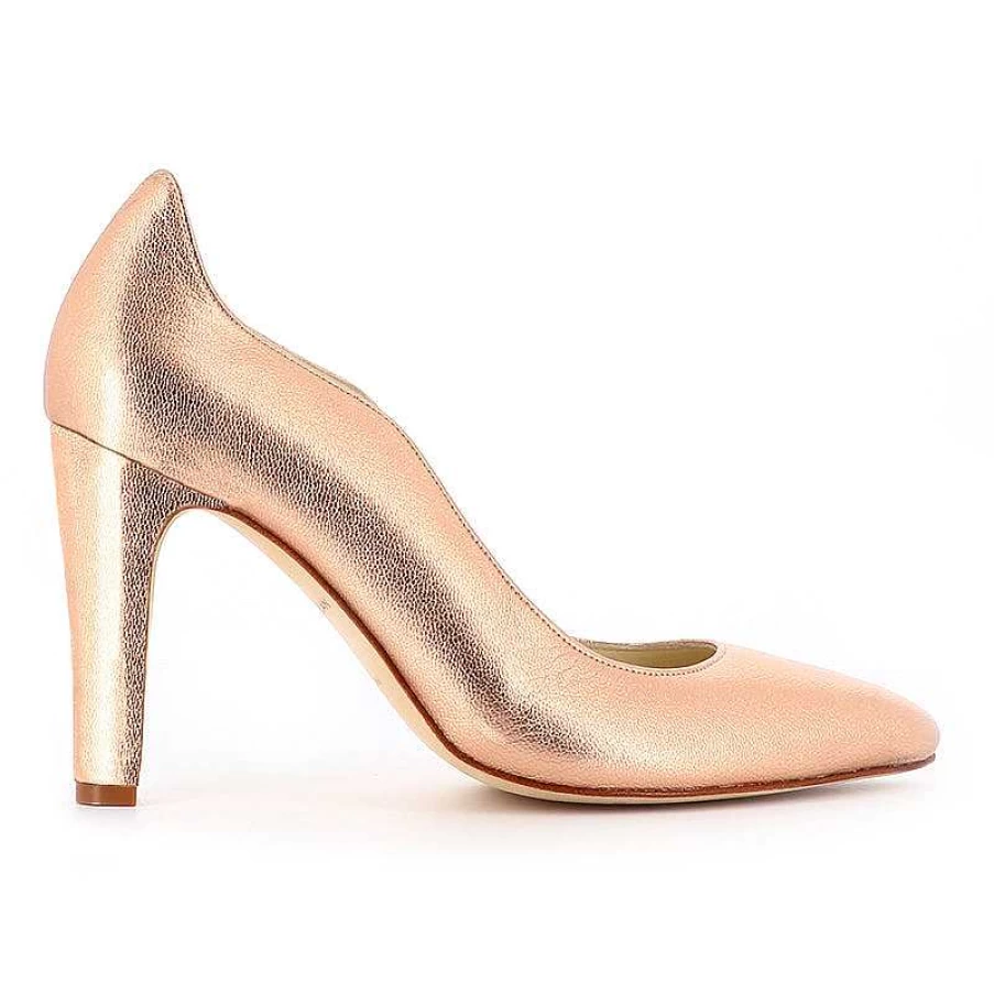 Chamberlan Women's Burdigala Rose Gold Pumps - Elegant High Heel Shoes for Ladies