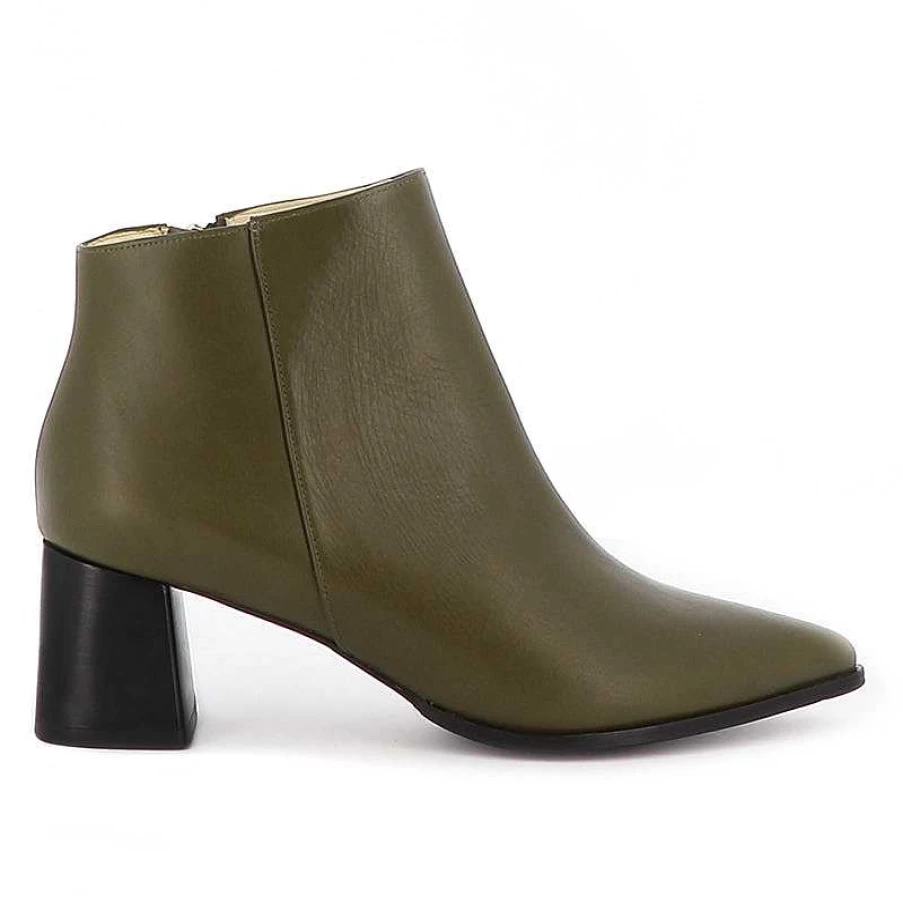 Chamberlan Women's Alma Olive Ankle Boots - Stylish Comfort for Everyday Wear